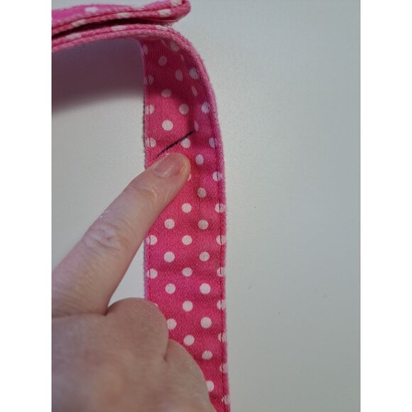 Hello Kitty Pink Polka Dot Girls Halter Dress Embroidered Kitty Patch Girls 3T - Picture 6 of 8